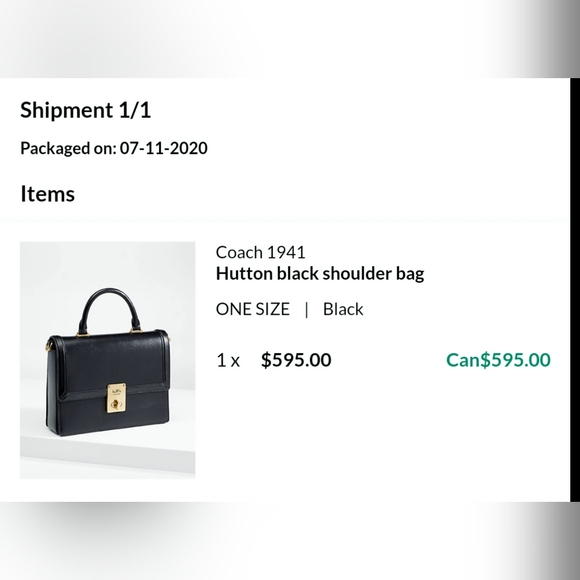 Coach 1941 Hutton Black Briefcase Leather Shoulder Bag (2 Straps incl) - Picture 13 of 13